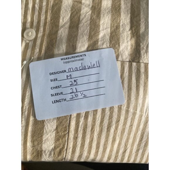 Madewell Womens Modular‎ Oversize Cotton Button-Up Shirt Size Medium - Picture 9 of 9